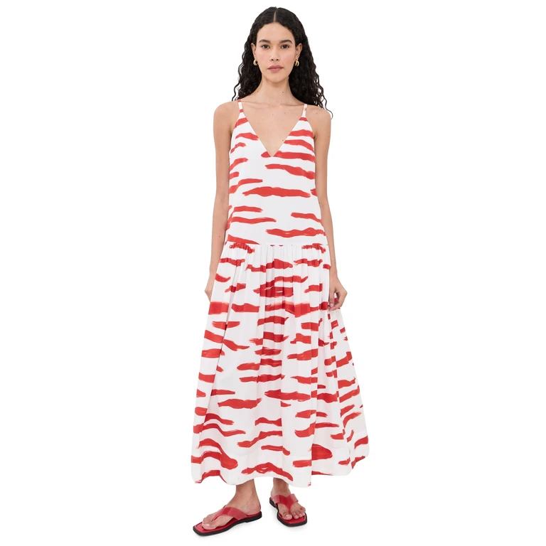 De Loreta Paca Dress Litoral Rojo XS