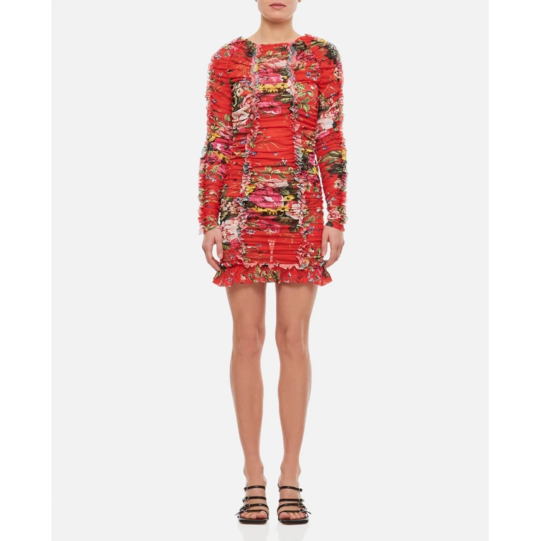 Molly Goddard Harley Mesh Mini Dress