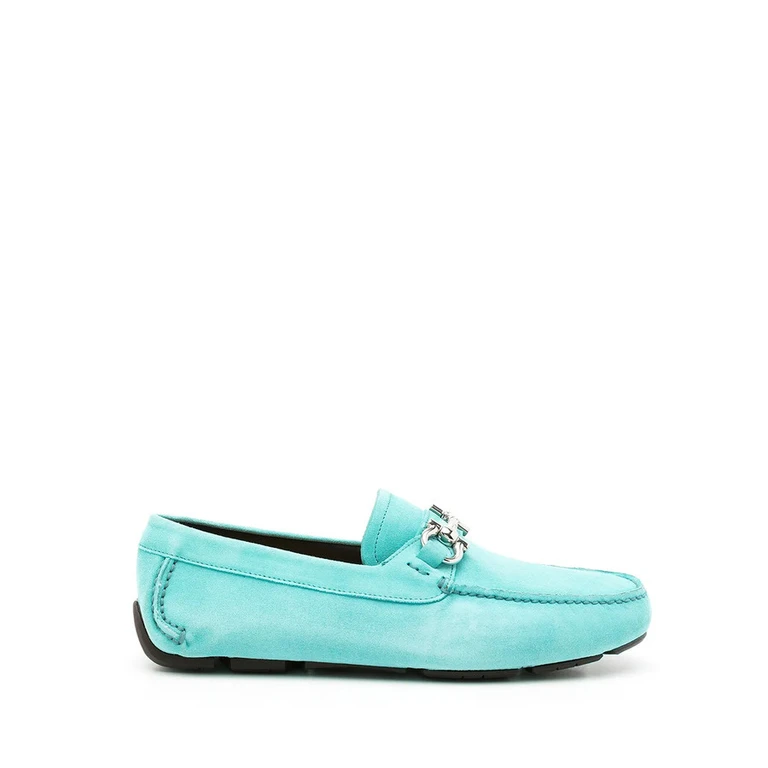 Ferragamo Mens Turquoise Loafer Loafers