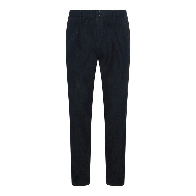 Jean Paul Gaultier Dark Blue Cotton Jeans