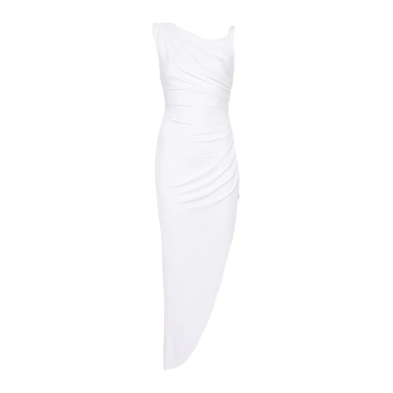 Elisabetta Franchi Robe Au Genou - Blanc (AB90661E2360)