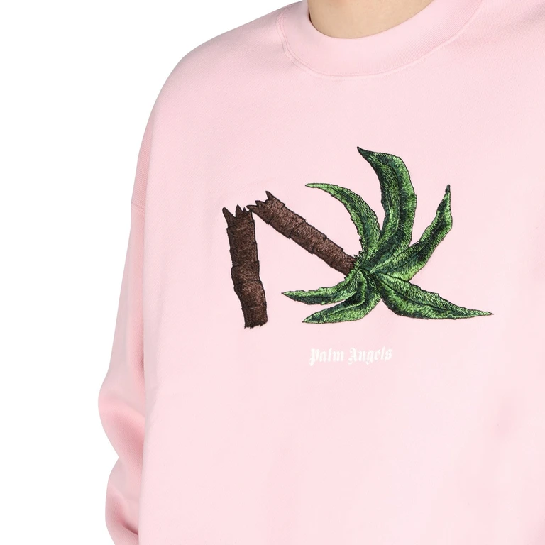 PALM ANGELS Neck logo Sweatshirt Male S