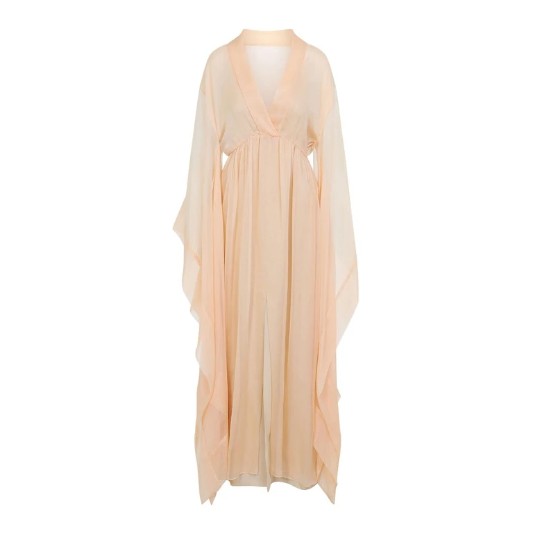 Alberta Ferretti Maxi Robe - Beige