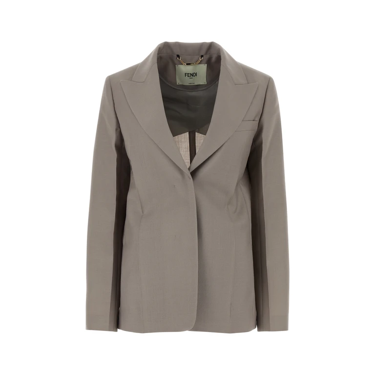 Fendi Giacca Ash Giacche E Gilet - Women