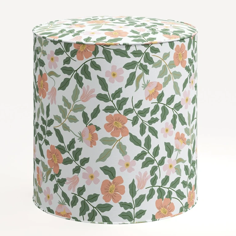 Billie Primrose Blush & Cream Otomana redonda
