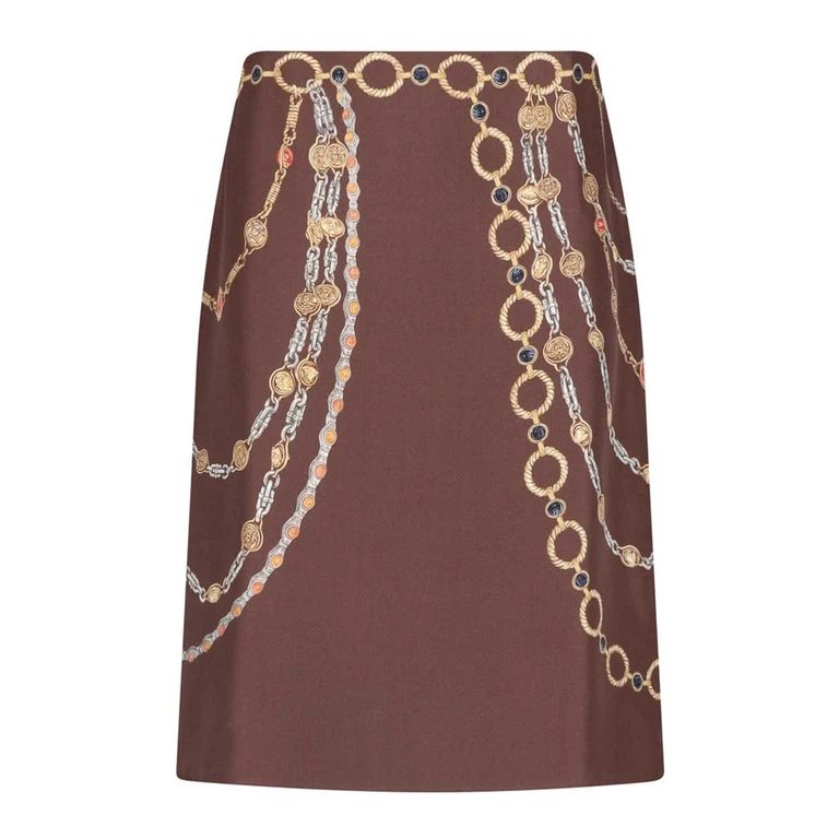 Versace Jupe Midi - Marron