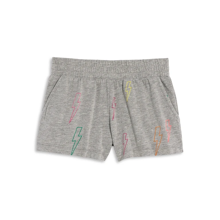 Chaser Girls' Neon Bolts Print Shorts - Little Kid, Big Kid
