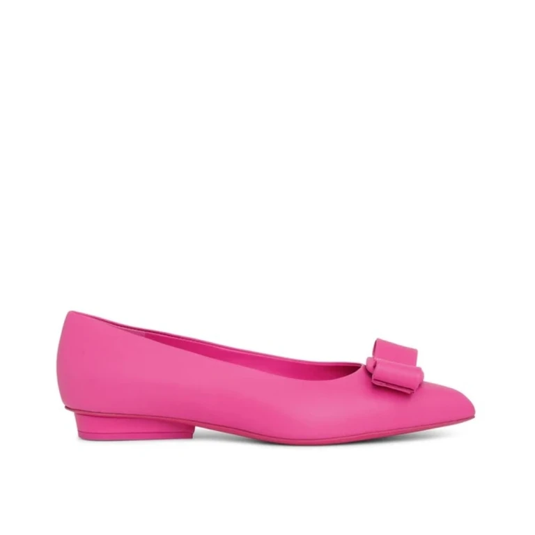 Salvatore Ferragamo Ladies Hot Pink Viva Ballet Flats