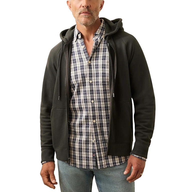 Faherty Men's High Standard Fleece Zip Hoodie
