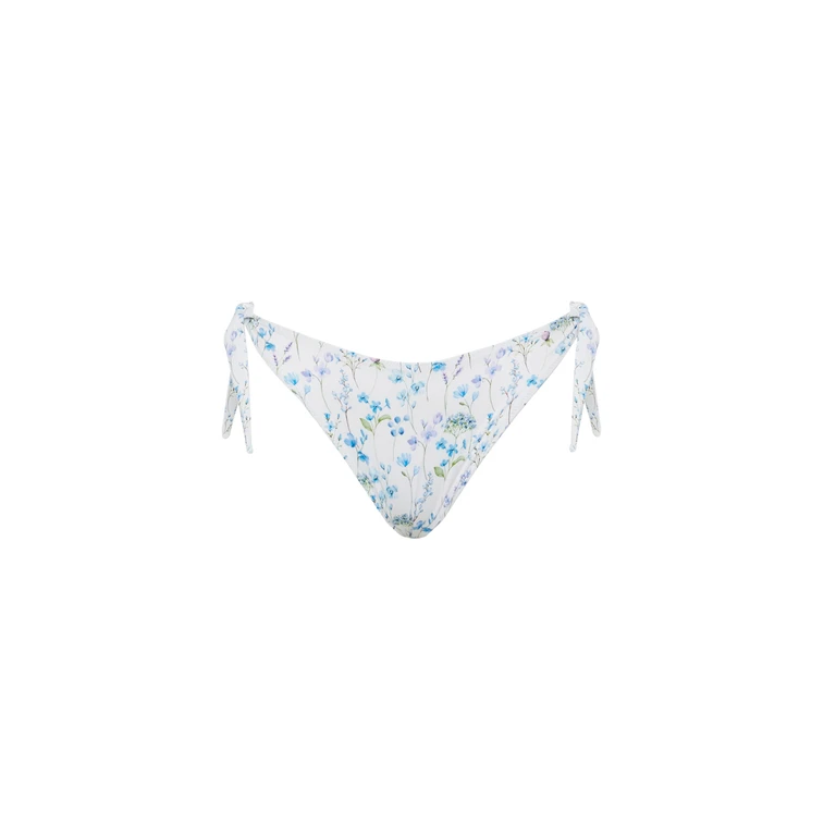 Mc2 Saint Barth Yali Classic Swim Briefs With Floral Print White Bottom - Women