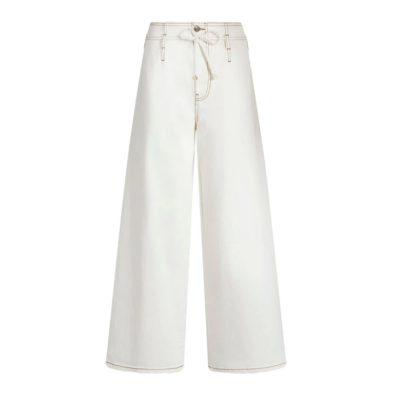 Etro Stretch Cotton Denim Jeans With Belt
