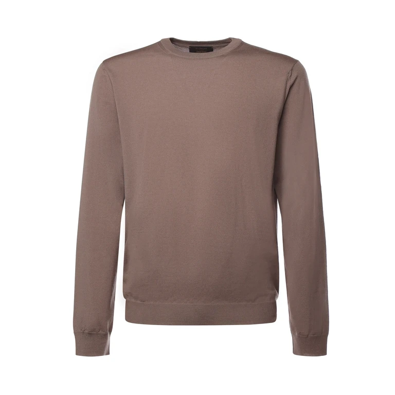 Zanone Pull Col Rond - Beige