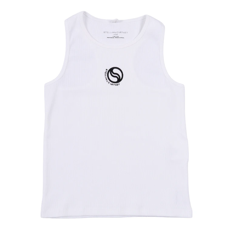 Stella McCartney T-SHIRT-TOP White Cotton Short Sleeves T-shirt