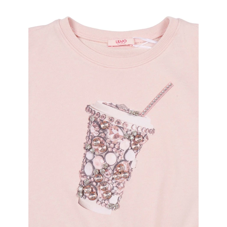 Liu Jo' Girl SWEATSHIRT Pink Cotton Polyester