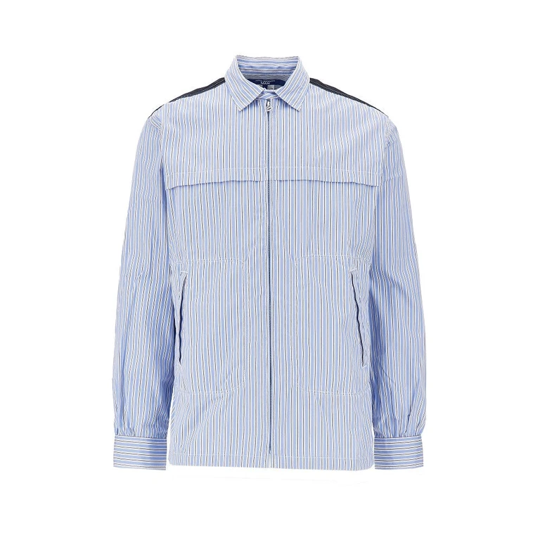 JUNYA WATANABE Striped overshirt with denim inserts Man M