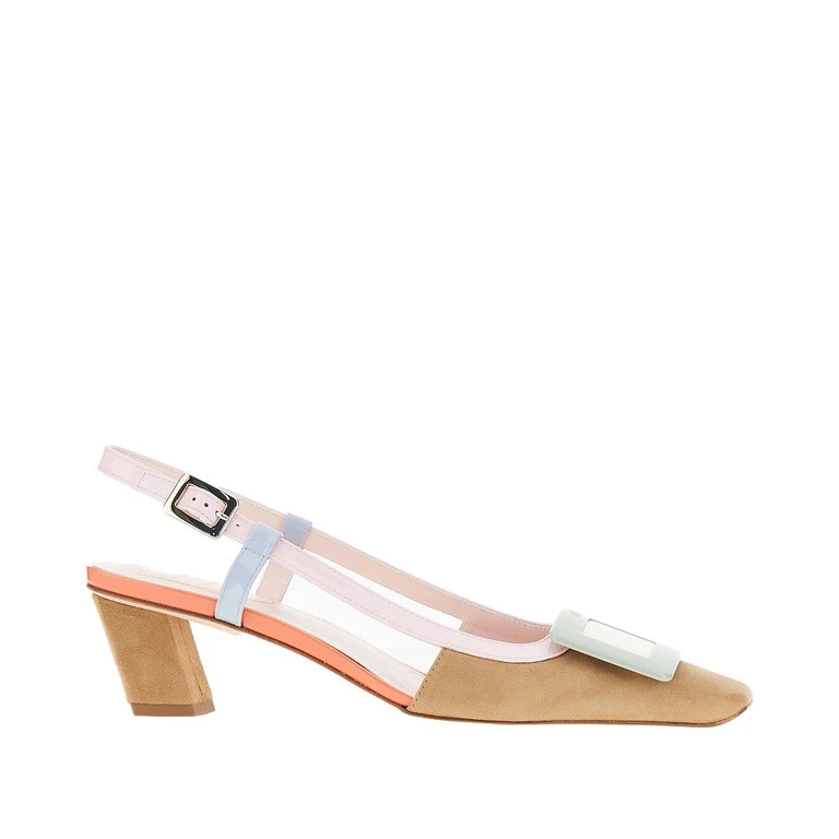 ROGER VIVIER 'Belle Vivier' multicoloured slingback pumps Woman 36+