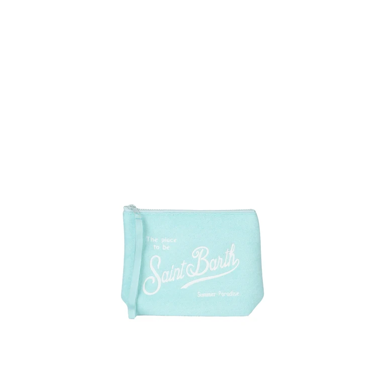 Mc2 Saint Barth Aline Water Green Embossed Terry Pochette - Unisex
