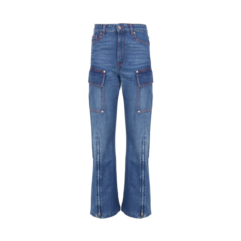 Stella McCartney Jeans 70''s Blue Cotton Denim - Women
