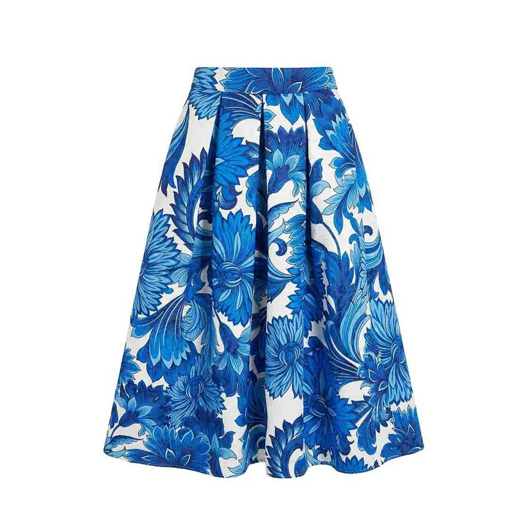 Lunatica Milano Jupe Midi - Bleu