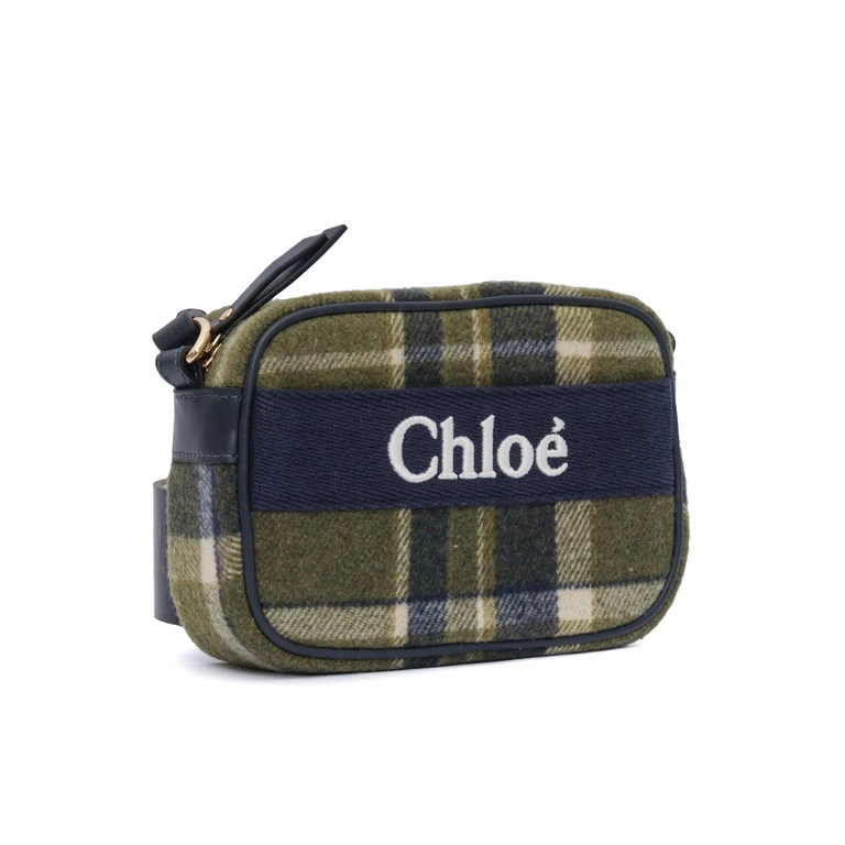 Chloé Bag Green Polyester Fabric 2 Cotton Handbag