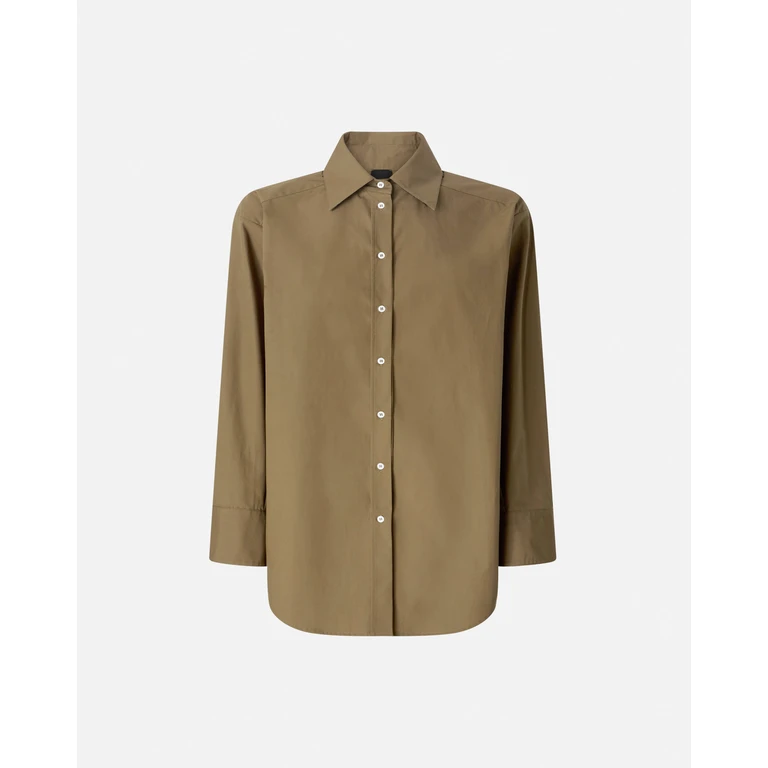 Pinko - Chemise en popeline avec détails en dentelle - M