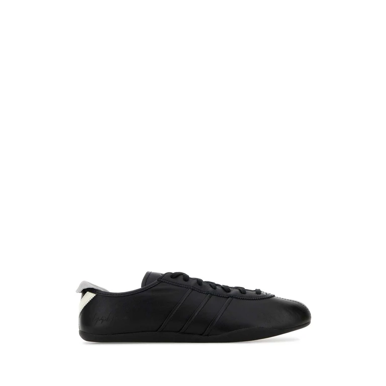 Y3 Yamamoto Black Leather Tokyo Sneakers Blackblackowhite - Unisex