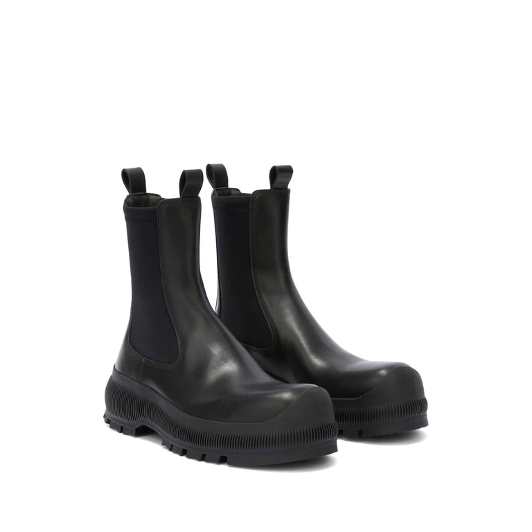 JIL SANDER PLUS Boots Black Leather - Women