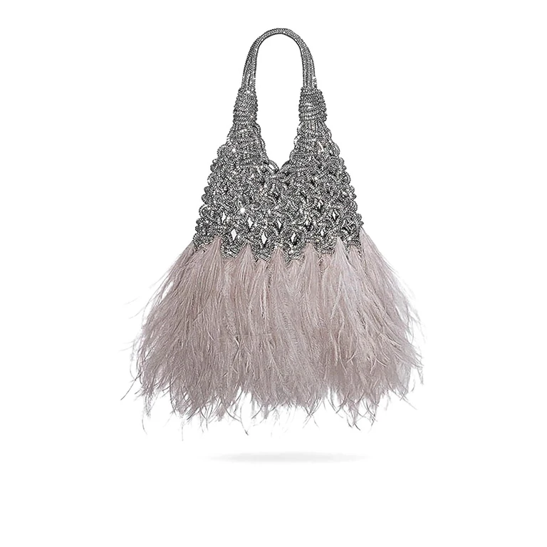 Hibourama Sac Porté Épaule - Argent
