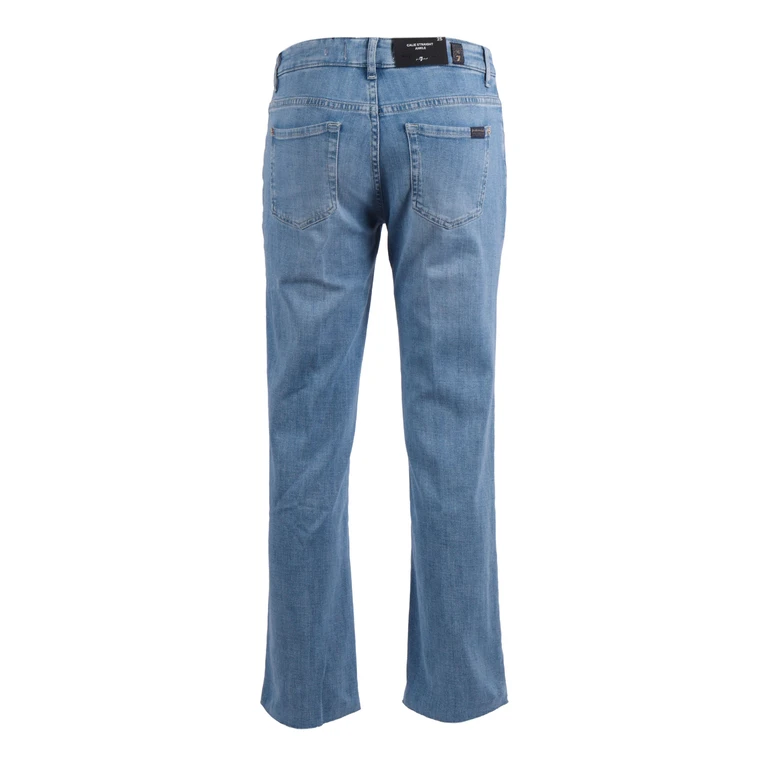 7 For All Mankind Calie Straight Ankle Blue Jean - Women