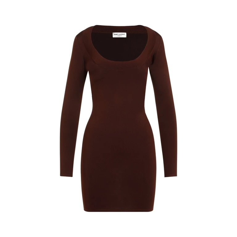 Saint Laurent Mini Dress Viscose - Women