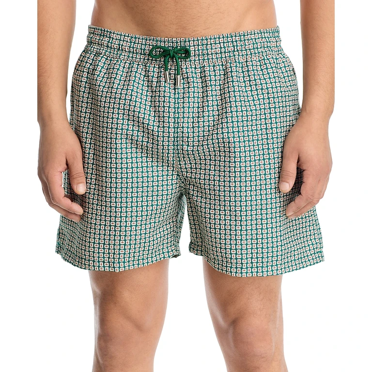 Simkhai Men's Lowell Patterned Swim Trunks