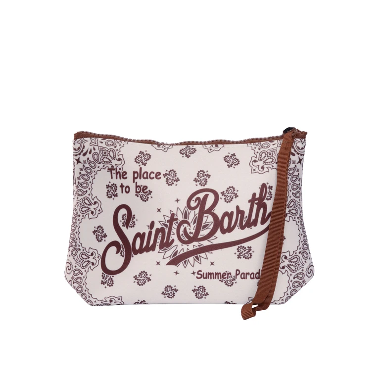 Mc2 Saint Barth Aline-Bandanna Round 10 White Sbr Polyester Handbag