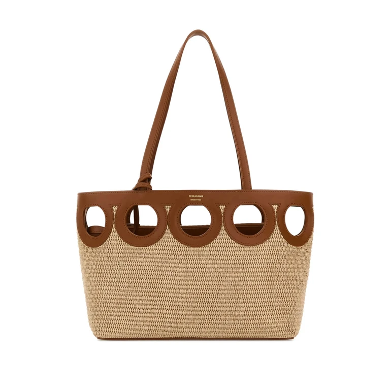 Ferragamo Open-top Cut-out Tote Bag