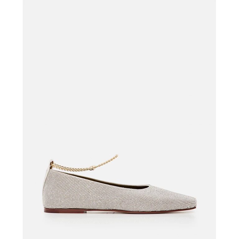 Maria Luca Augusta Strass Ballet Flat Shoes