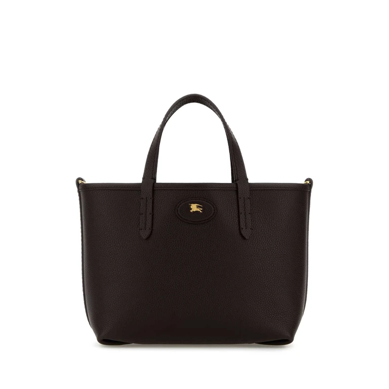 Burberry Dark Brown Mini Bloomsbury Reversible Handbag Peatsandgold Borse A Mano - Women