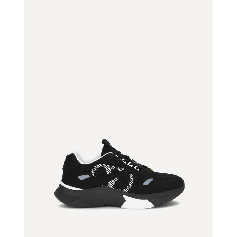 VALENTINO GARAVANI Demivee mesh and suede Sneakers Male 41.5