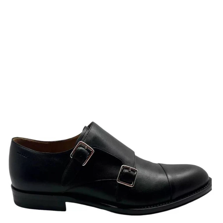 Bally Albert Leather Monk Strap Loafers, Brand Size 4.5 ( US Size 5.5 )