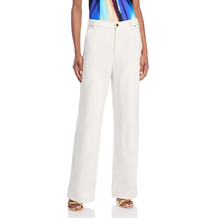 A. l.c. Rae Mid Rise Loose Fit Jeans in White