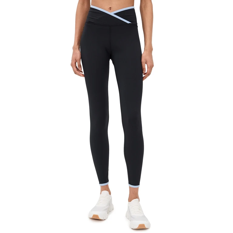Strut This The Rae Ankle Leggings Black/Charcoal Heather M