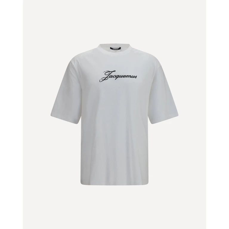 JACQUEMUS Cotton logo T-shirt Male S