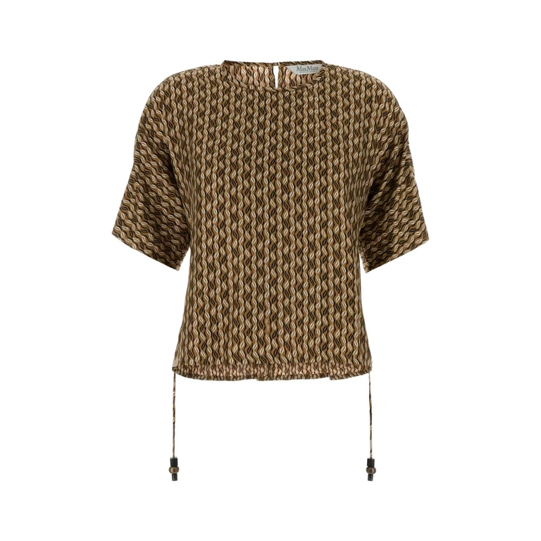 Max Mara 2611191052600 001 Nocciola Exterior: Silk Giacche E Gilet