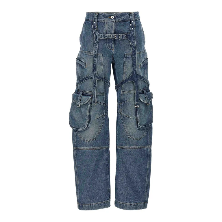 Off-White Jean Bootcut - Bleu