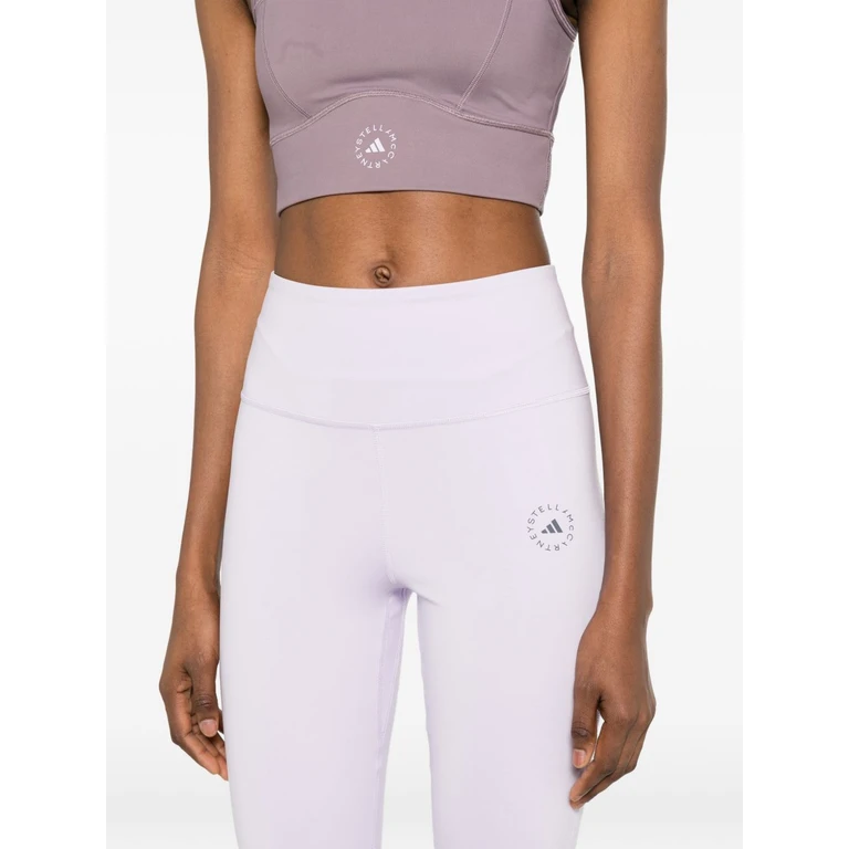 Adidas By Stella McCartney Trousers Lilac Rec. polyester Rec. Elasthane - Women