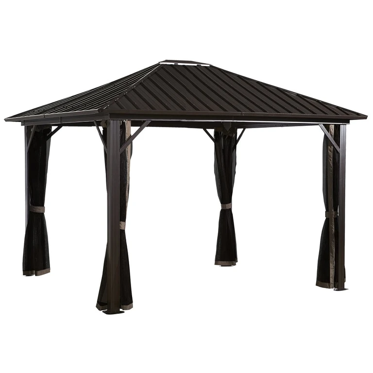 Sojag Genova 12' Dark Brown Gazebo
