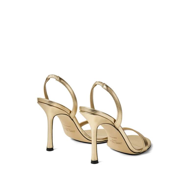 Jimmy Choo Sandals Gold Pelle - Women