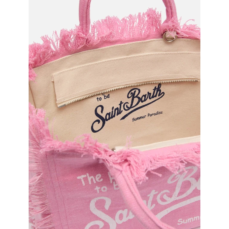 Mc2 Saint Barth Pink Solid Color Linen Colette Bag __single__ - Unisex