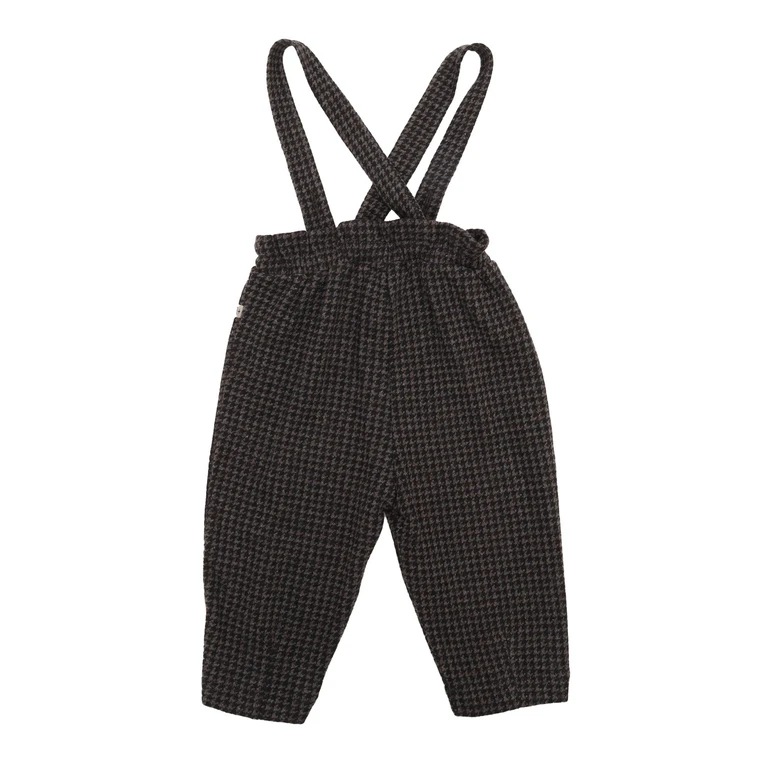One More In The Family Girly Pants Grey Cotton Acrylic