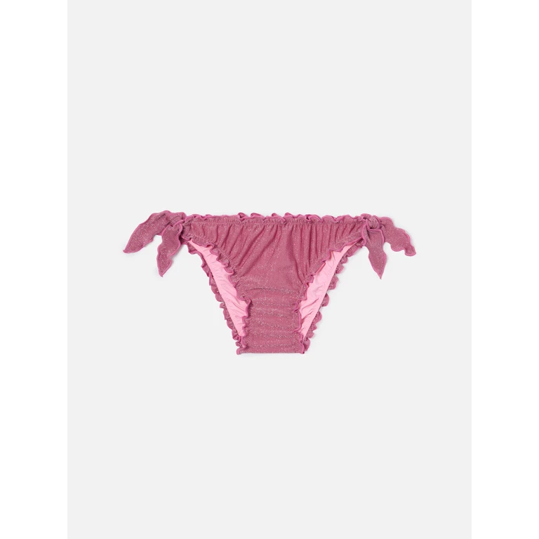 Mc2 Saint Barth Cric Dark Pink Stretch Lurex Swim Briefs Bottom