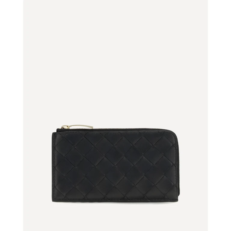 BOTTEGA VENETA Intrecciato zip Card Holder Female UNI