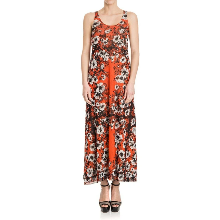 Fuzzi Robe Au Genou - Orange